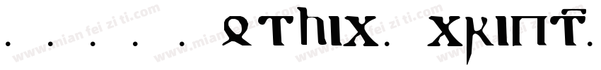 1420 Gothic Script字体转换